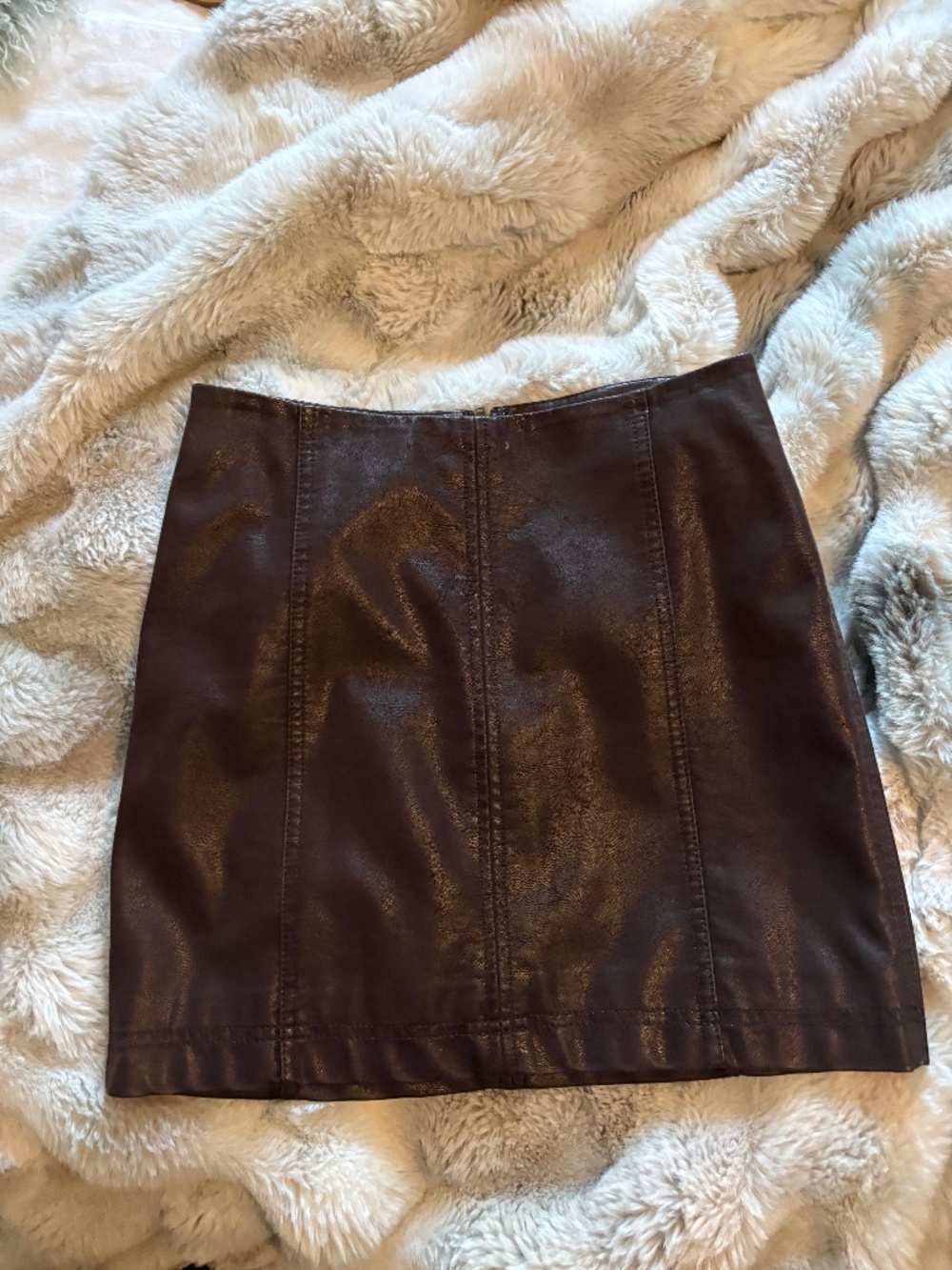 Free People Faux Leather Skirt